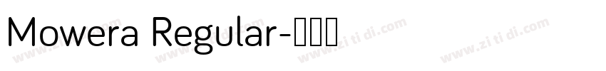 Mowera Regular字体转换